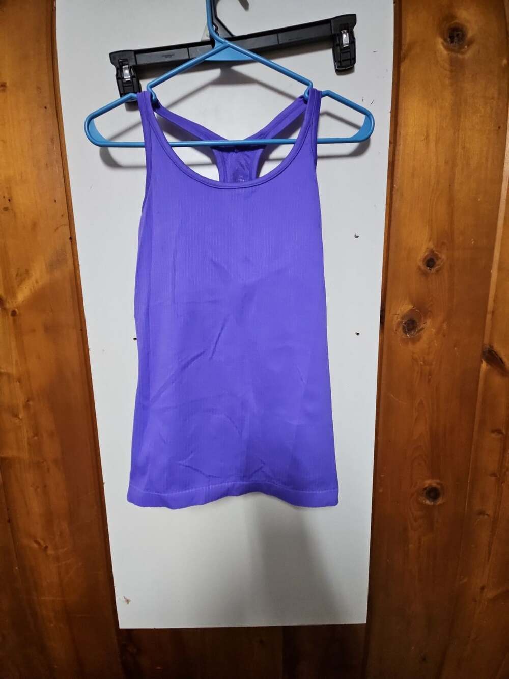 (471) Tank Top Size L Purple Seamless